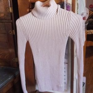 Blush pink sparkle turtle neck